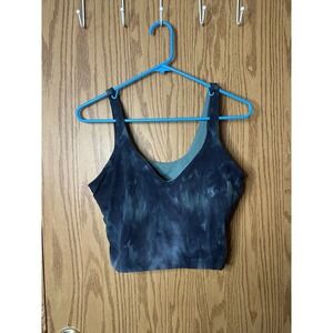 Lululemon Align Tank Tie Dye Green Black Size 12 **EUC**